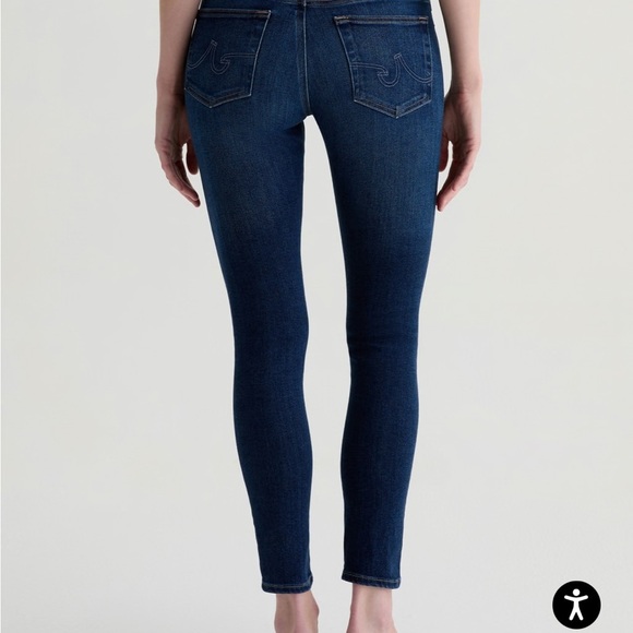 AG Adriano Goldschmied Contour 360 Dark Blue Skinny Jeans - Picture 2 of 7